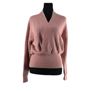 Kit and Ace merino wool sweater cross v neck defined waist warm cozy sz sm